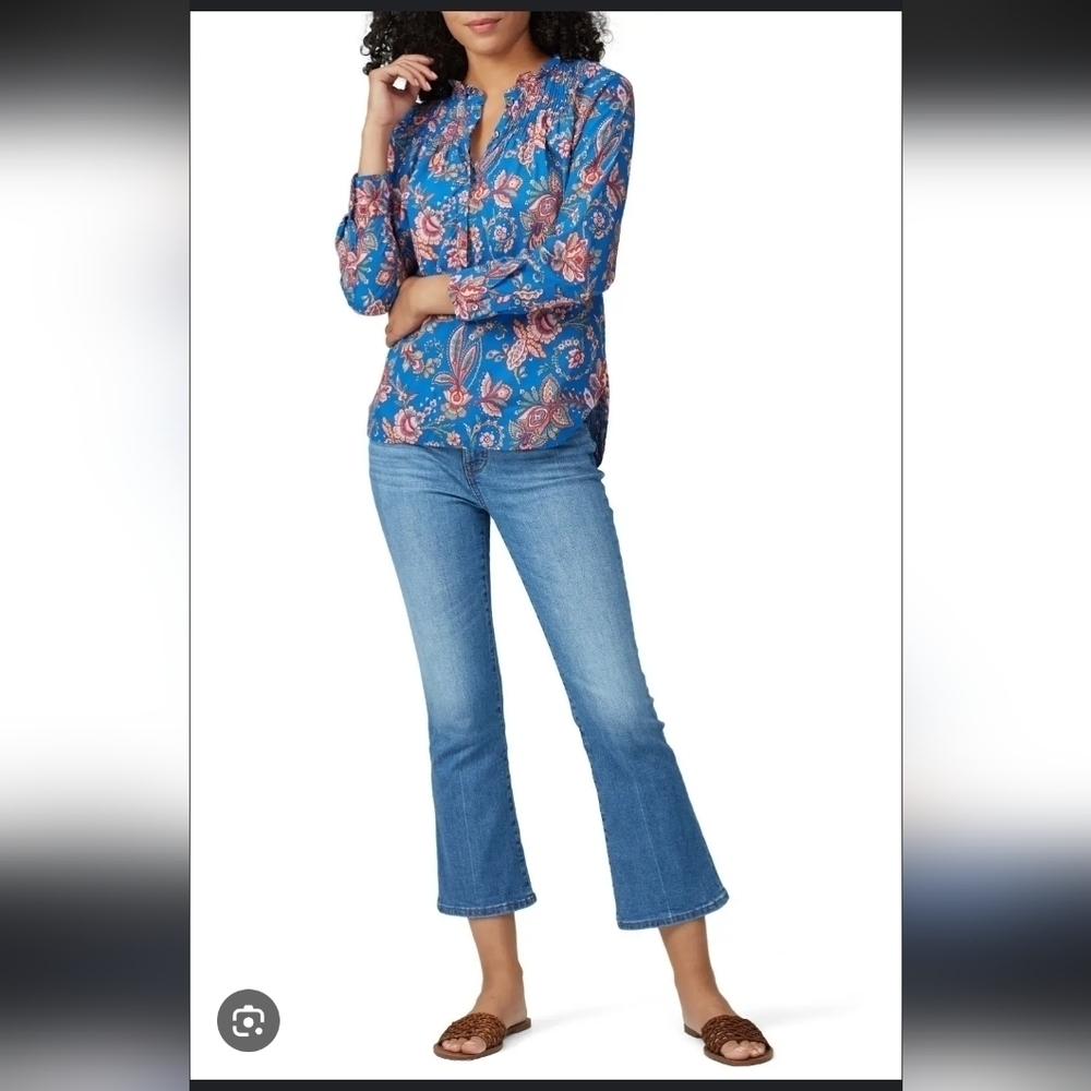 J. Crew Flora Belle Ruffle Liberty Fabric Top